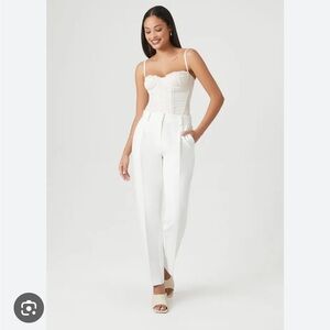 FOREVER 21 WHITE TROUSER